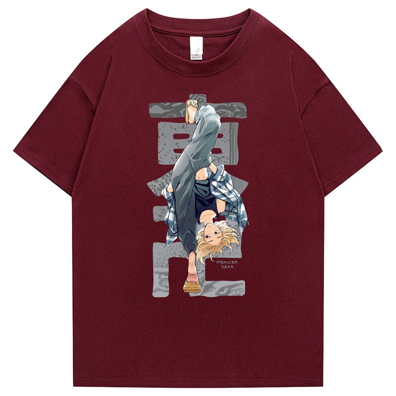 Anime‑inspired oversized t-shirt with Japanese street fashion cues, bold graphic art and clean finish, ideal for urban layering and statement street style.