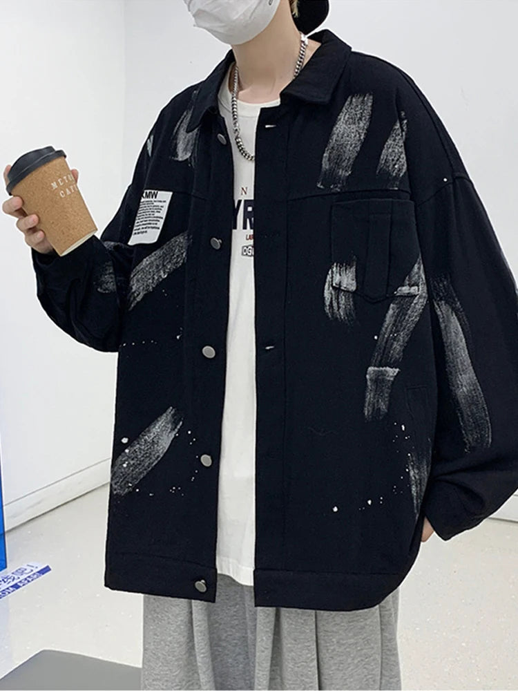 leather varsity jacket, layered style, men's streetwear fashion, trendy oversized fit, urban techwear design, modern hip hop