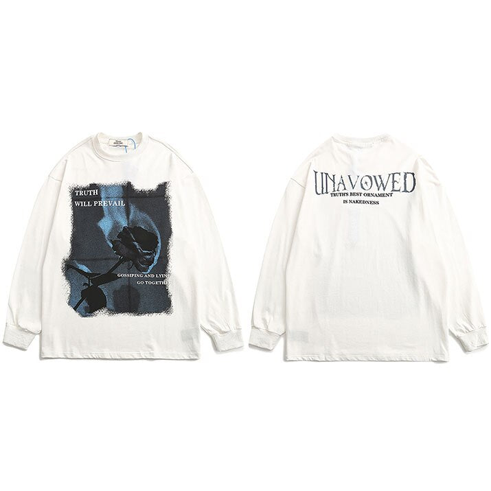 "Prevailing" Unisex Men Women Streetwear Graphic Sweatshirt Daulet Apparel
