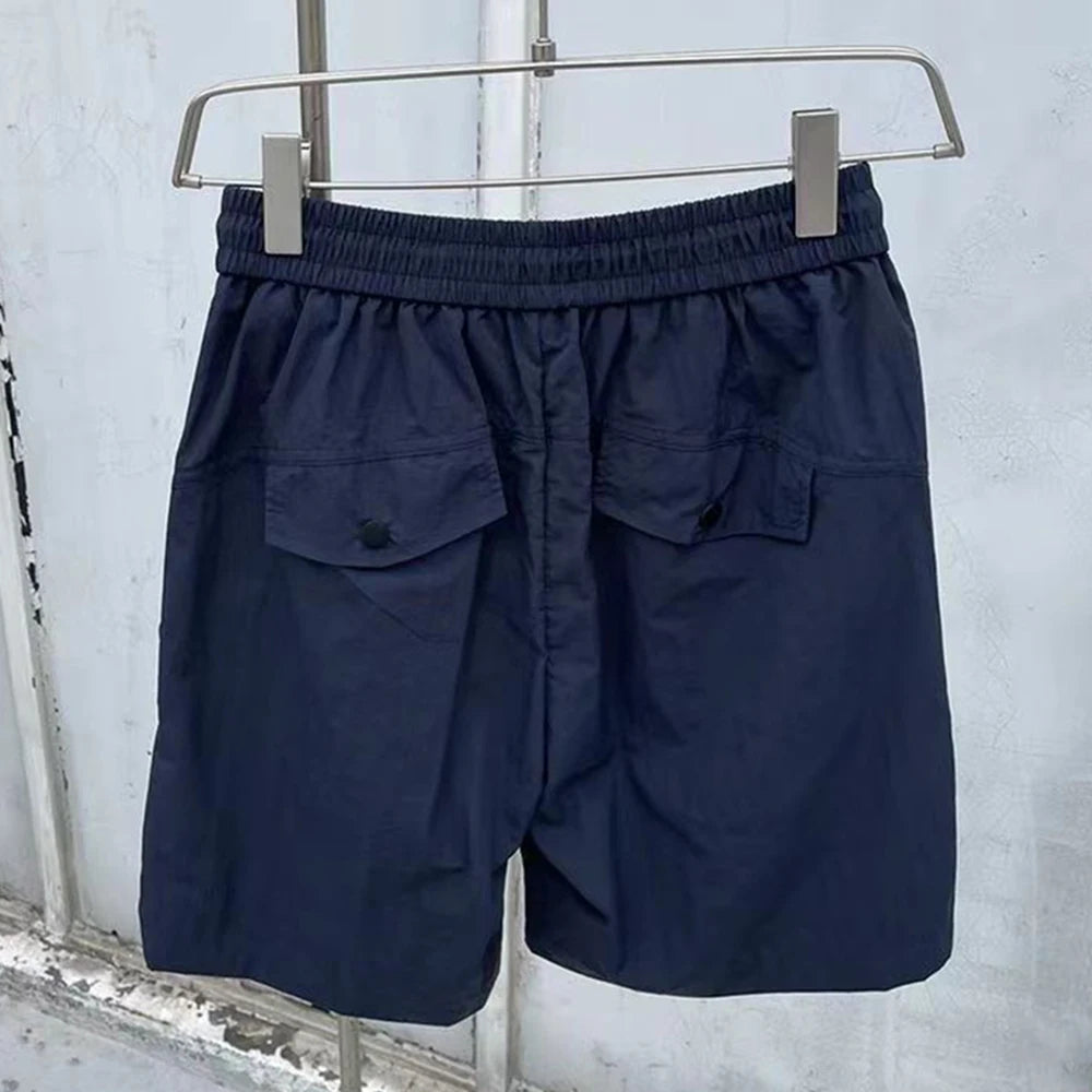 Summer New Casual Loose High-Quality Zipper Fashion Hooded Work Top Solid Color Trendy Shorts Set