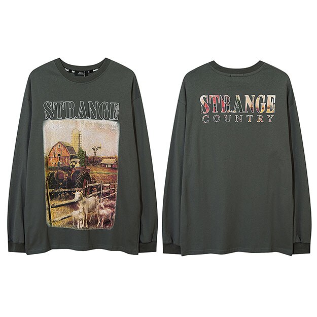 "Farm Boy" Unisex Men Women Streetwear Graphic Sweatshirt Daulet Apparel