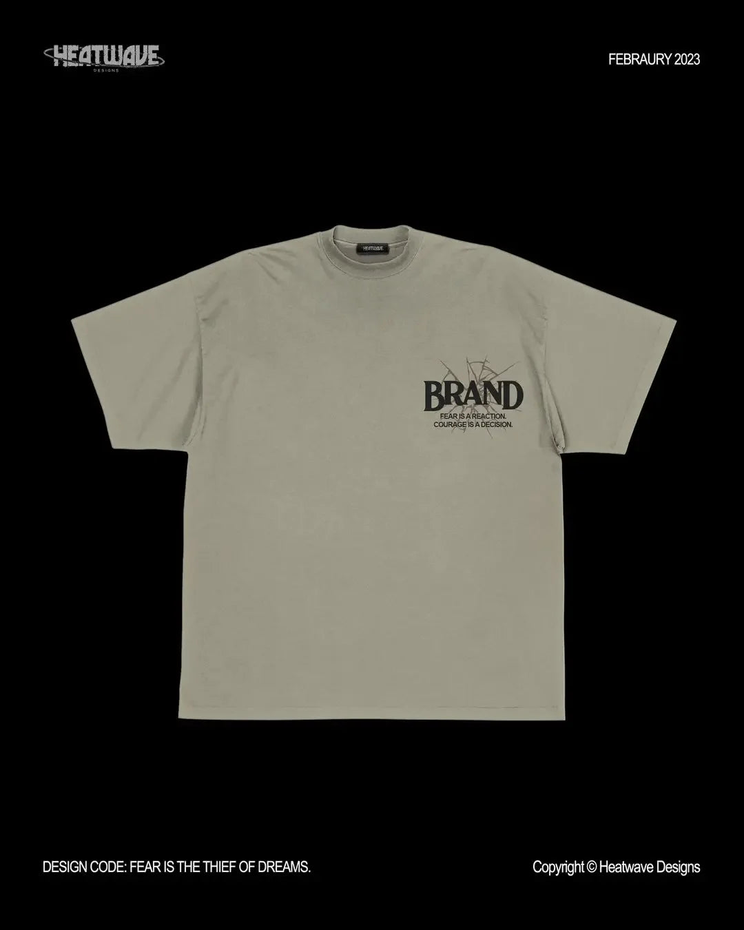 Skatecore Streetwear Tee – Tag Font Graphic with Flame Accent