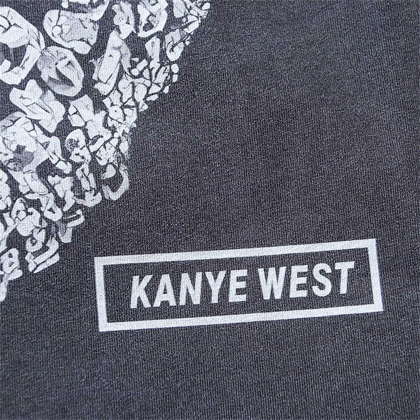 Vintage Retro KANYE WEST ALBUM Print High-Street Hip-Pop Cotton Washed Casual Oversized Tops T-Shirt