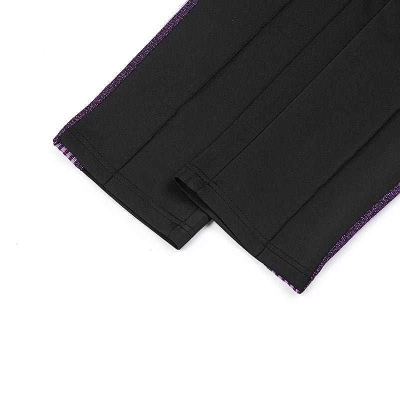 chaopai pattern embroidery loose casual pants side edge weaving straight leg pants men woman comfortable trousers unique default style 4865