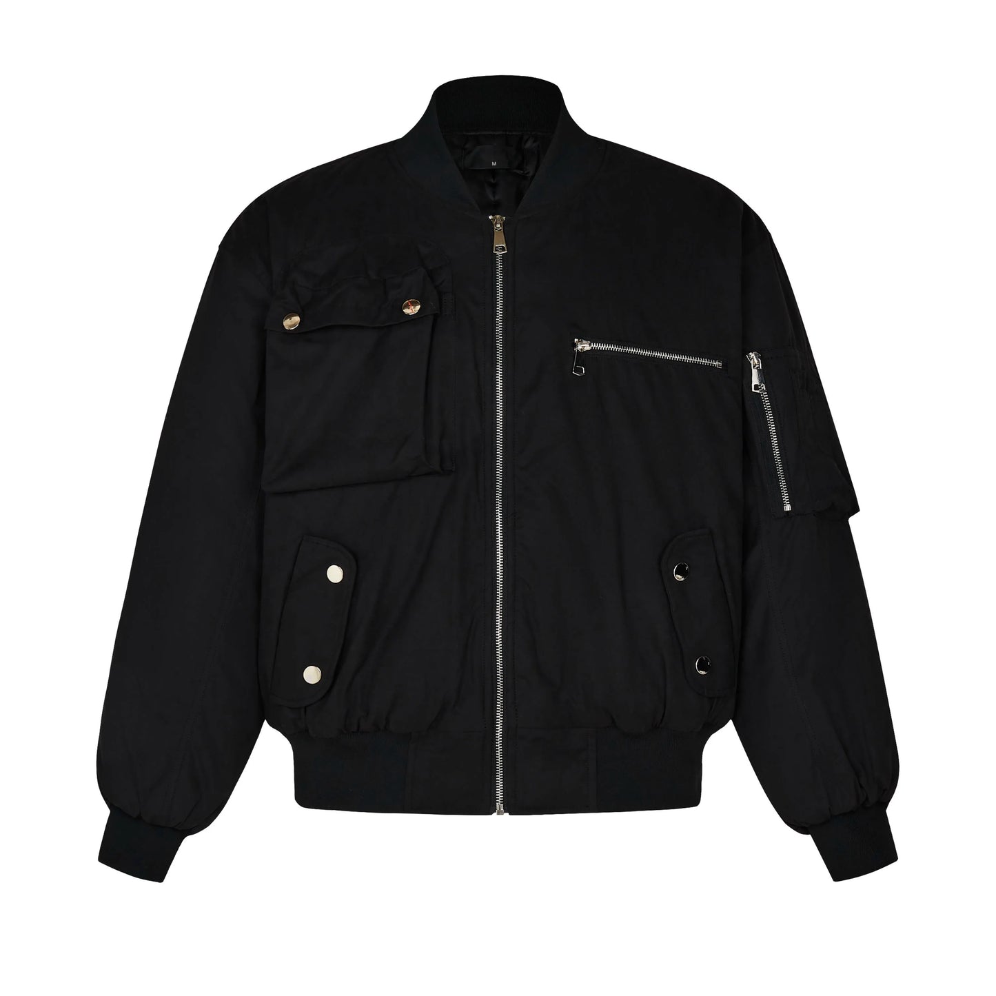 High Street Pilot Cotton Jackets Mens Thickening Winter Tooling Trendy Profile Warm Bomber Coats Unisex Baseball Collar Parkas