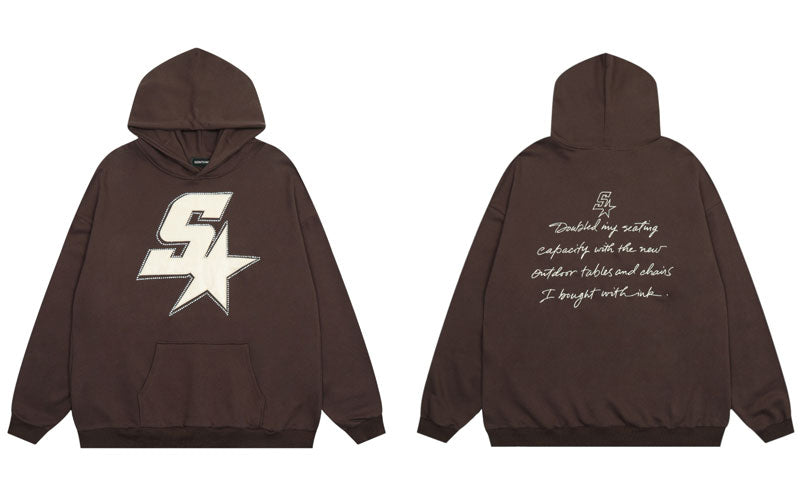 "Star Girl" Graphic Unisex Streetwear Vintage Women Men Y2K Hoodie