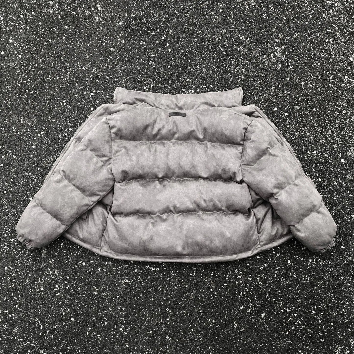 New 2023 Men Novelty Grey Suede Puffers Coats & Jackets / Down Coats Vest Cotton Thicken Warm Winter US Size S-XL #677