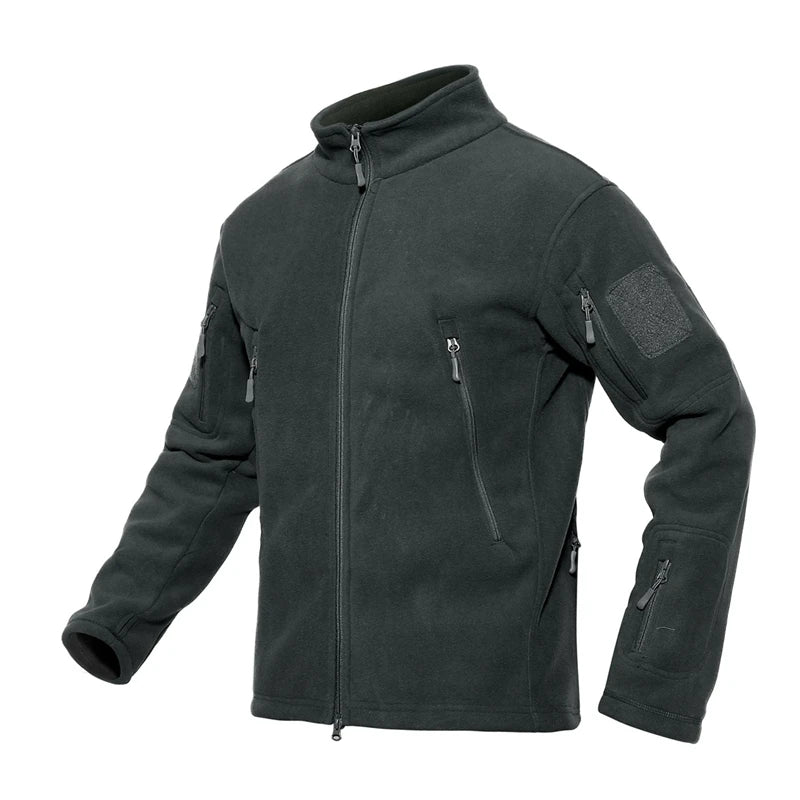 menswear fashion piece featuring rainbowtouches full zip up tactical army fleece jacket military thermal warm police work coats safari jacket outwear windbreaker design ā premium quality jacket for men