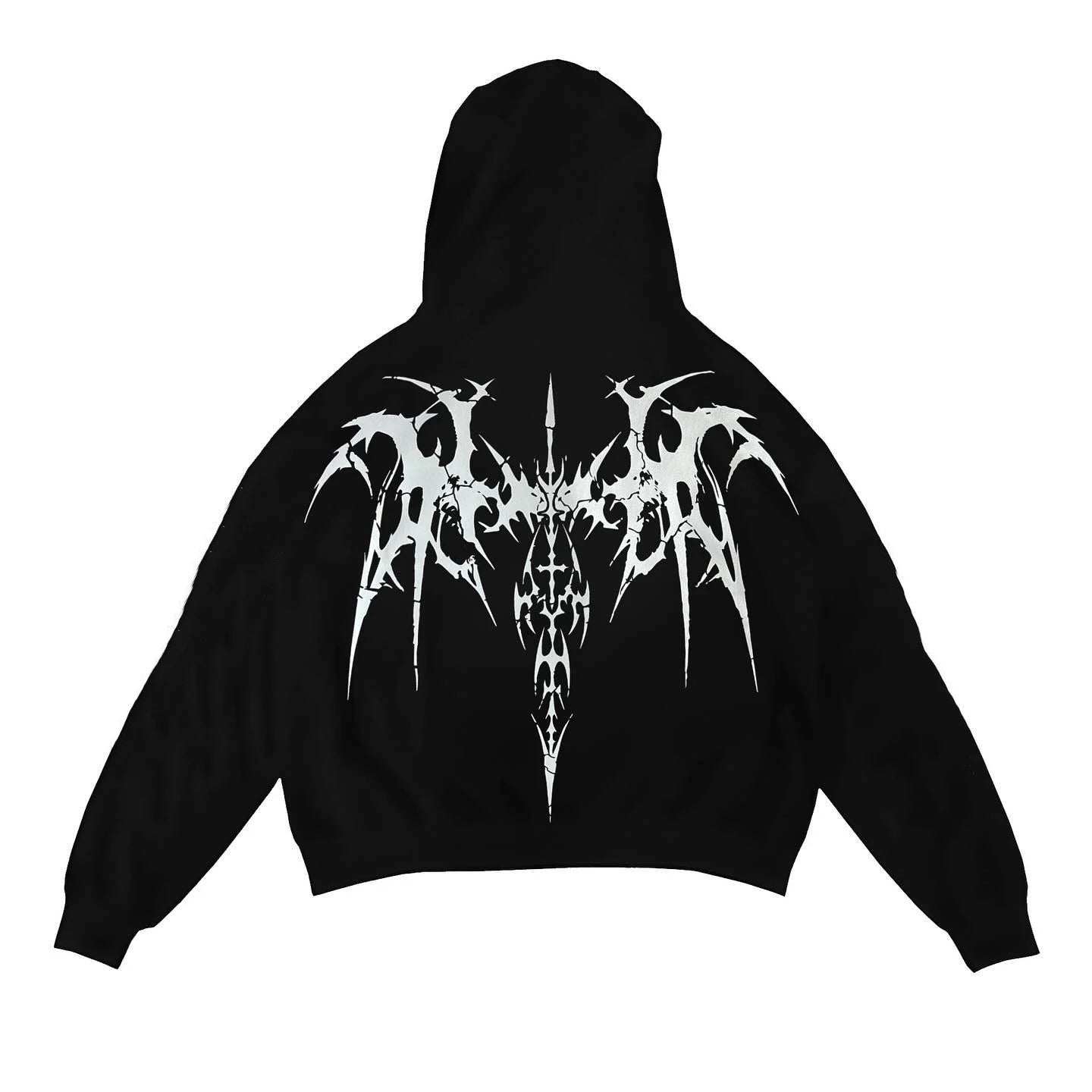 Streetwear hip-hop hoodie with money-motivated print