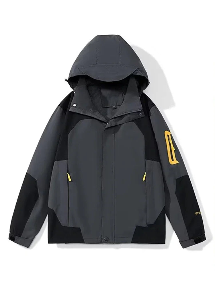 retro baseball outerwear, daily essential, men's streetwear fashion, trendy oversized fit, urban techwear design, modern hip
