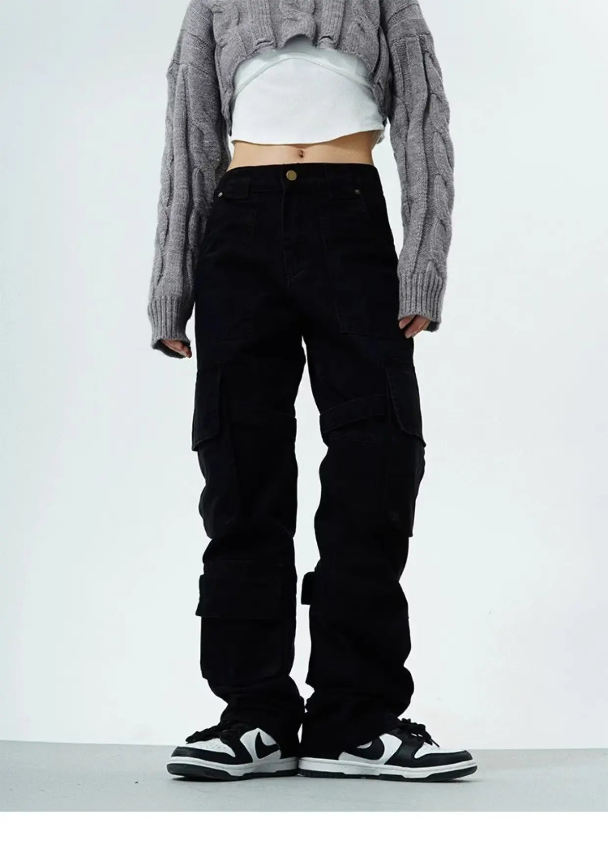 couple cargo pants hip hop high street retro american style vintage multi pocket casual pants 2024 new style streetwear y2k jean unique cargo style 1944