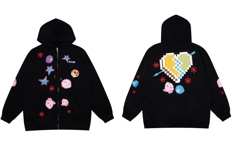 "Star World" Graphic Unisex Streetwear Vintage Women Men Y2K Hoodie