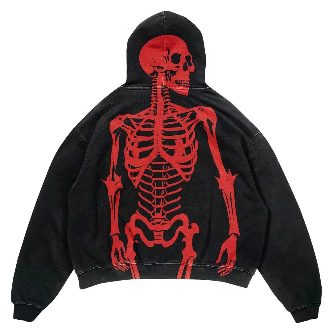 Woman Y2K Clothing Hoodies Printed Pattern Pullover Sweatshirt Streetwear