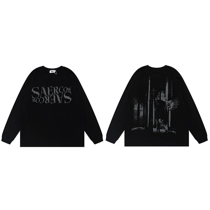 "Lost City" Unisex Men Women Streetwear Graphic Sweatshirt Daulet Apparel