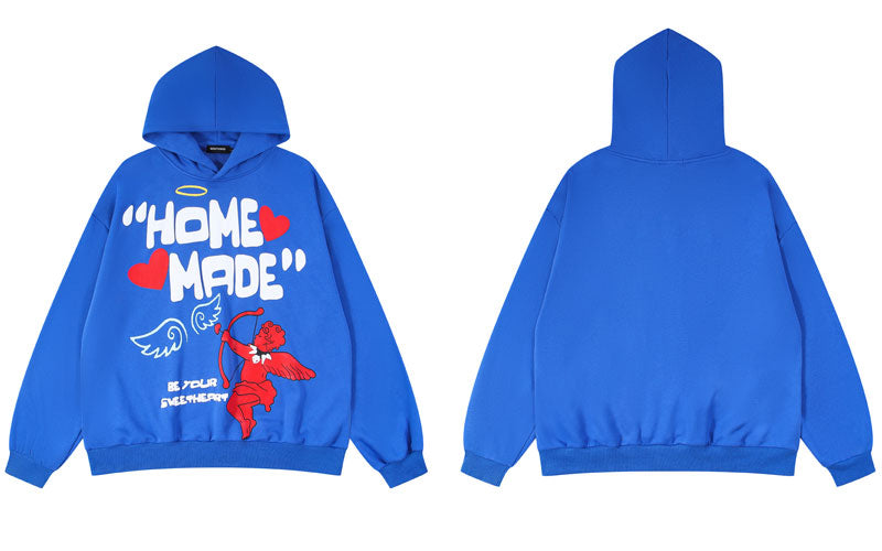 "Made At Home" Graphic Unisex Streetwear Vintage Women Men Y2K Hoodie