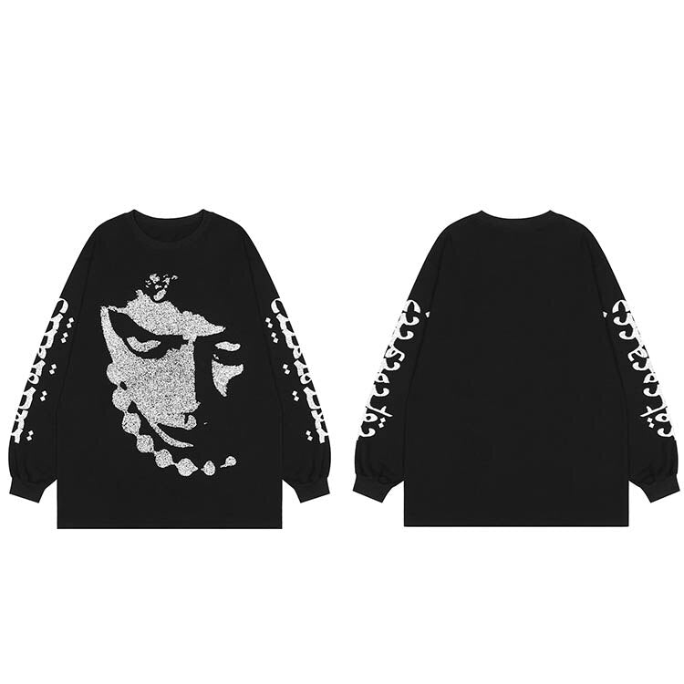 "Scary Hours" Unisex Men Women Streetwear Graphic Sweatshirt Daulet Apparel