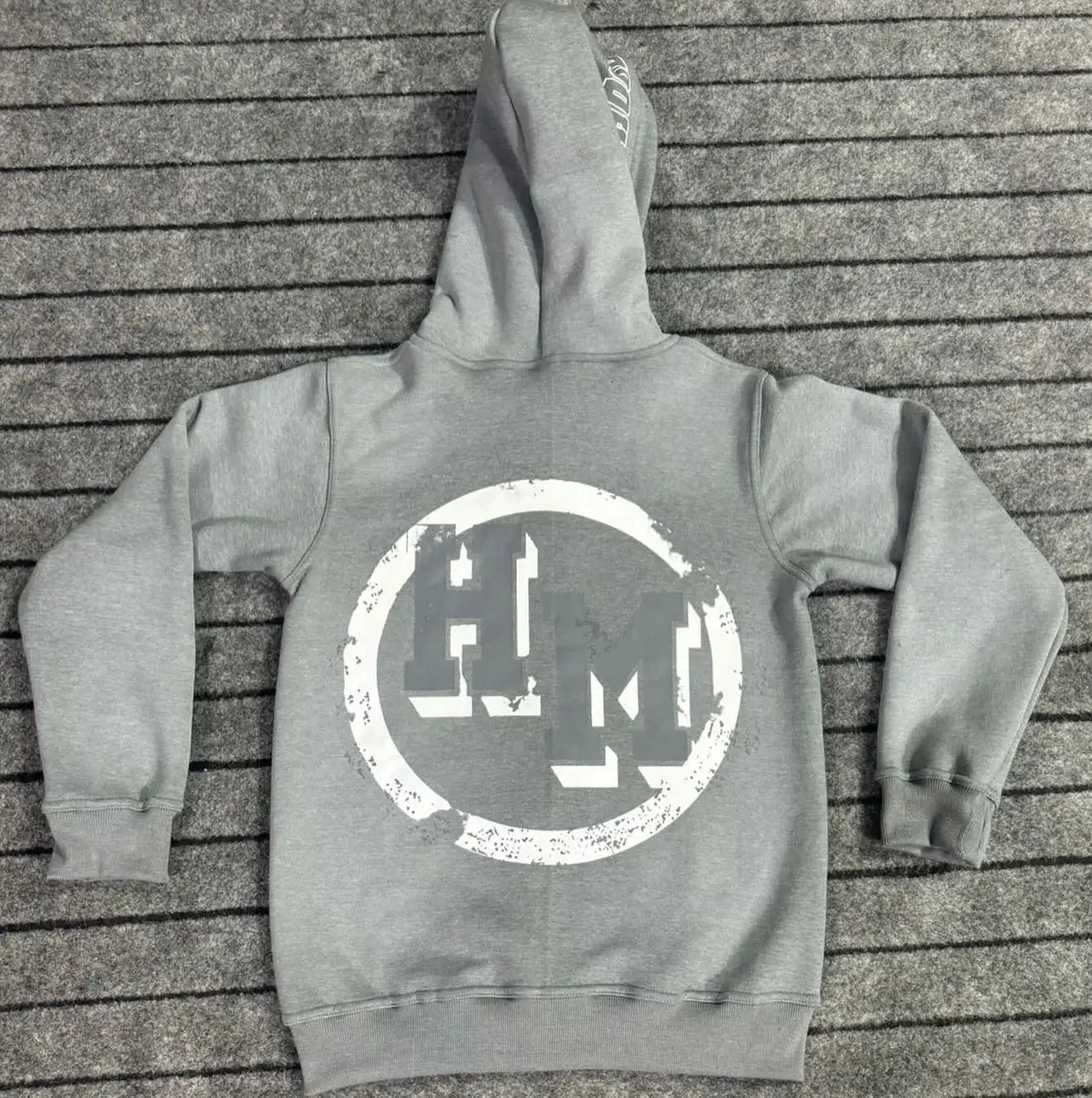 American Gothic Fashion Letter Pattern Print Oversized Hoodie Mens Y2K