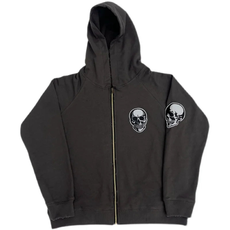 glitchcore angelcore design featuring new luxury 2022 skull head number nine face pullover hoodies hoody hooded sweatshirts velvet cotton thick fleece asian r086