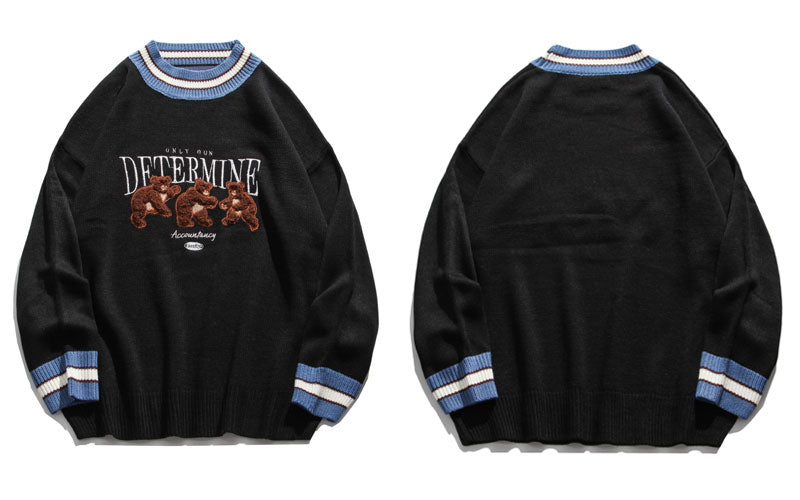 "Determined" Unisex Men Women Streetwear Graphic Sweater