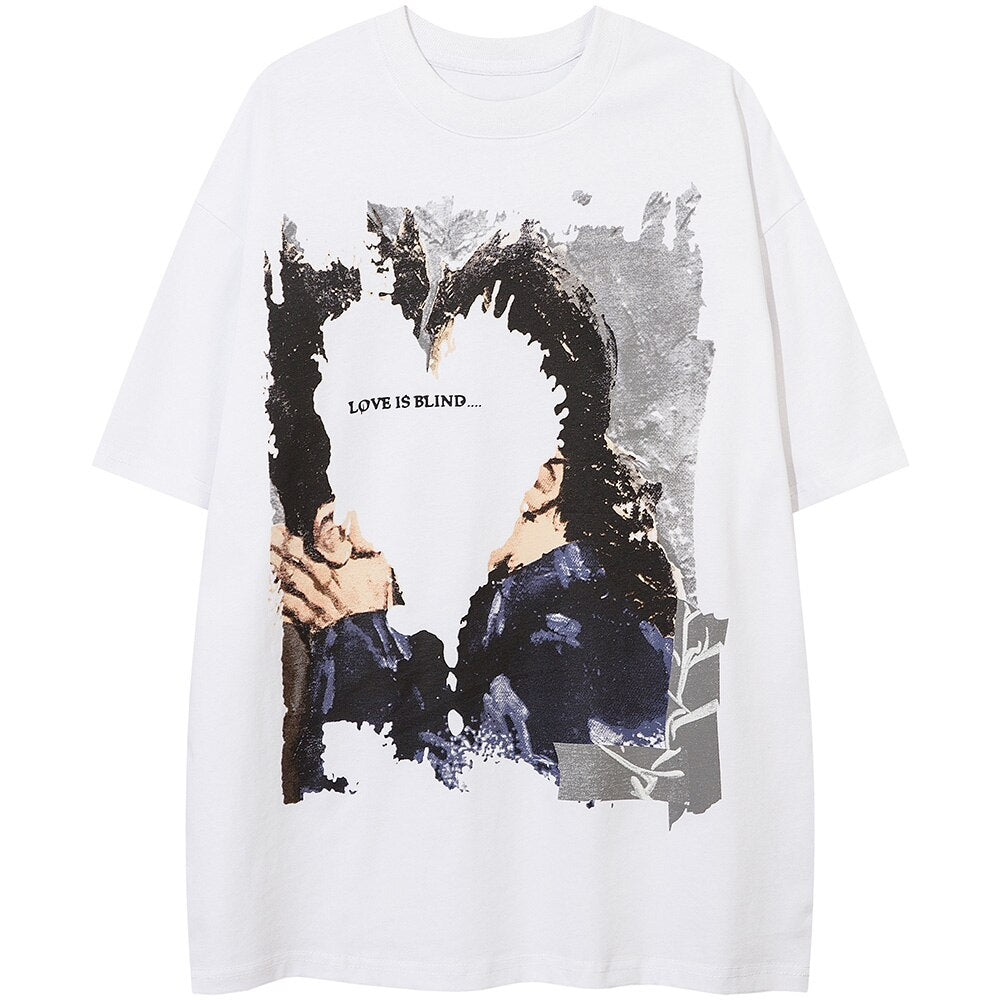 "Love Is Lost" Graphic Unisex Streetwear Vintage Women Men Y2K T-Shirt