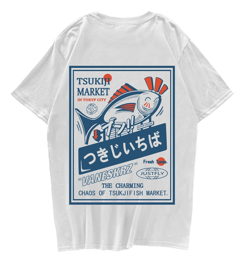 "The Fisherman" Unisex Men Women Streetwear Graphic T-Shirt