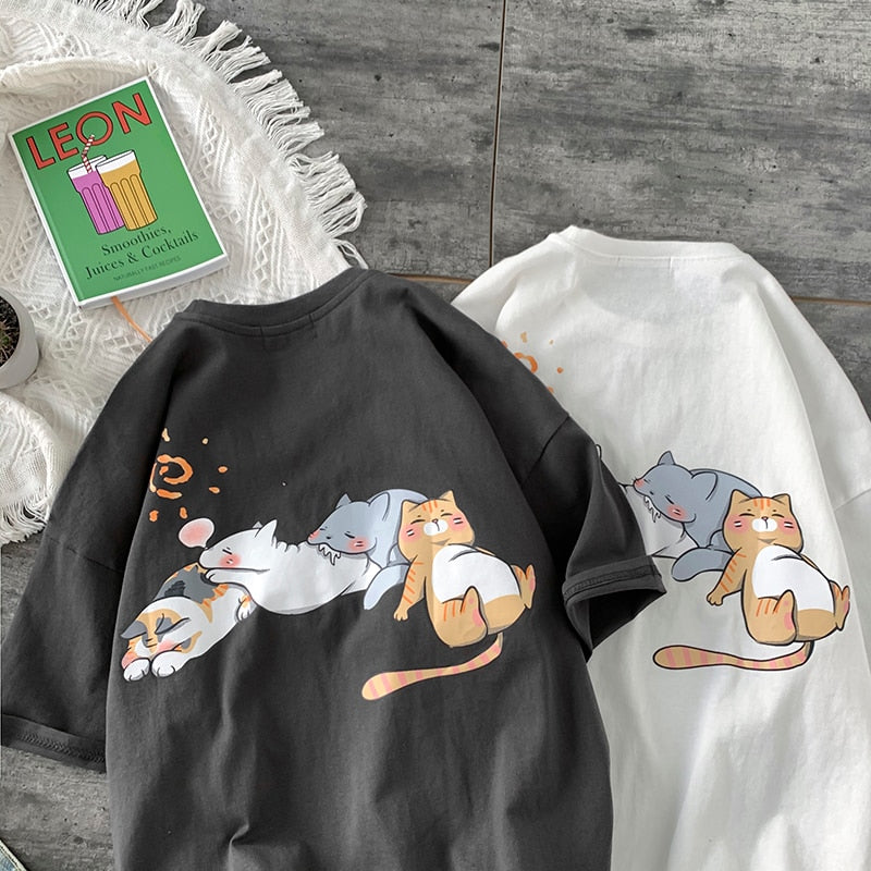 "Friendly One" Graphic Unisex Streetwear Women Men Y2K T-Shirt