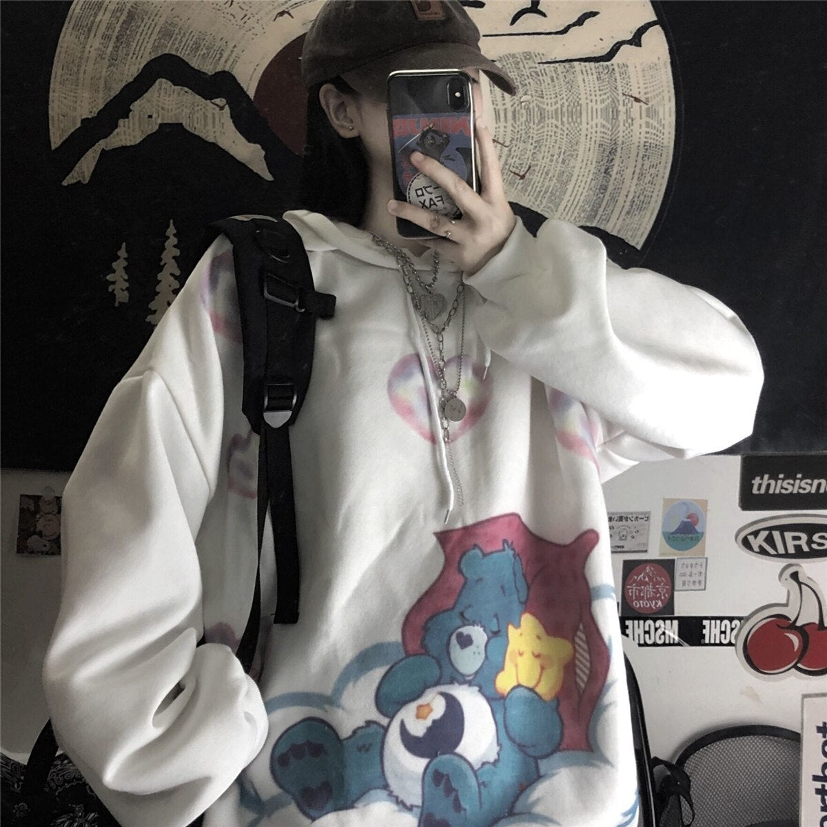 "Take The High Road" Graphic Unisex Streetwear Vintage Women Men Y2K Hoodie