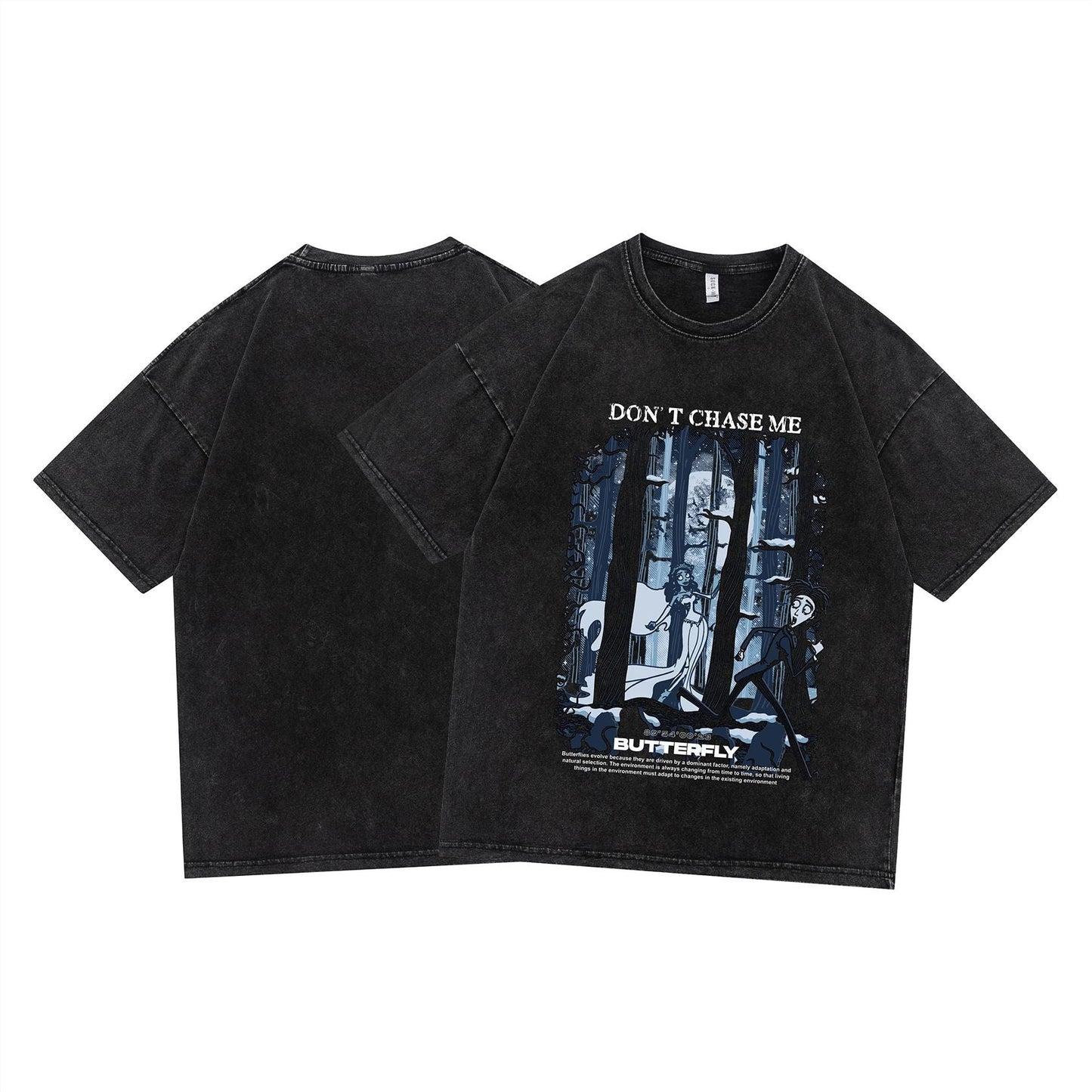 "No Chasing" Graphic Unisex Streetwear Vintage Women Men Y2K T-Shirt