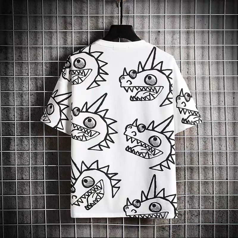 "Doodlesaur" Unisex Men Women Streetwear Graphic T-Shirt