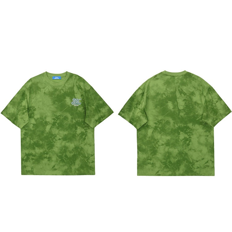 "Tie Dye" Graphic Unisex Streetwear Vintage Women Men Y2K T-Shirt