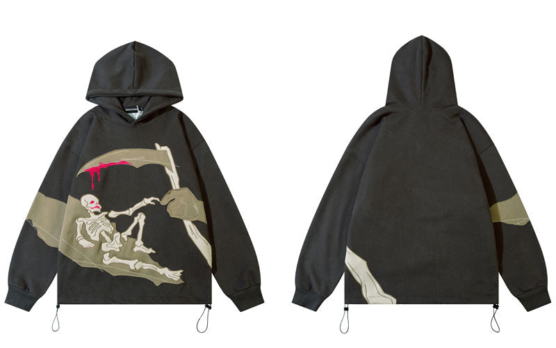 "Flatted Out" Unisex Men Women Streetwear Graphic Hoodie