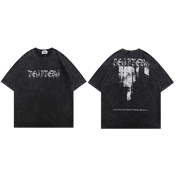 "White Fence" Graphic Unisex Streetwear Vintage Women Men Y2K T-Shirt