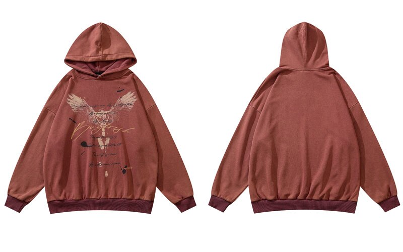 "Left In The Bottom" Graphic Unisex Streetwear Vintage Women Men Y2K Hoodie
