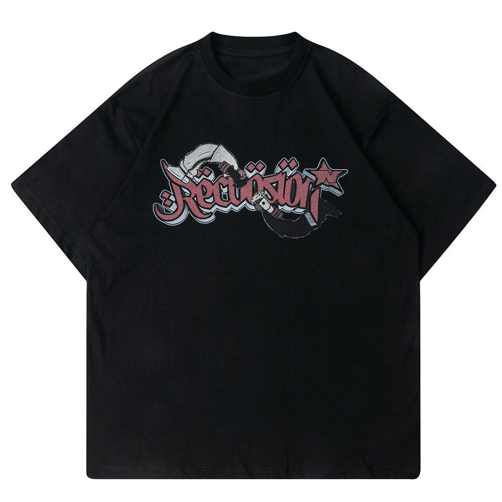 "Refresher" Graphic Unisex Streetwear Vintage Women Men Y2K T-Shirt