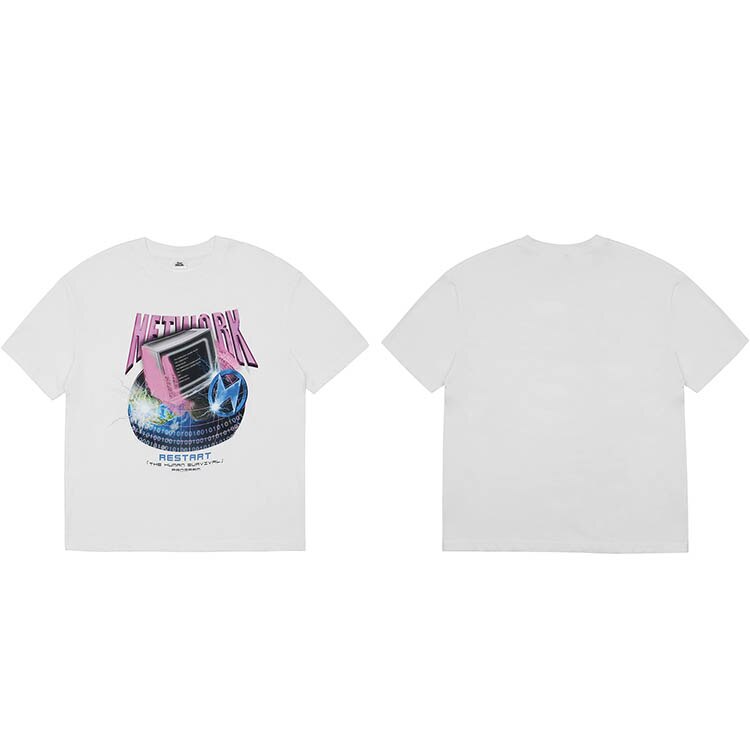 "Network" Graphic Unisex Streetwear Vintage Women Men Y2K T-Shirt