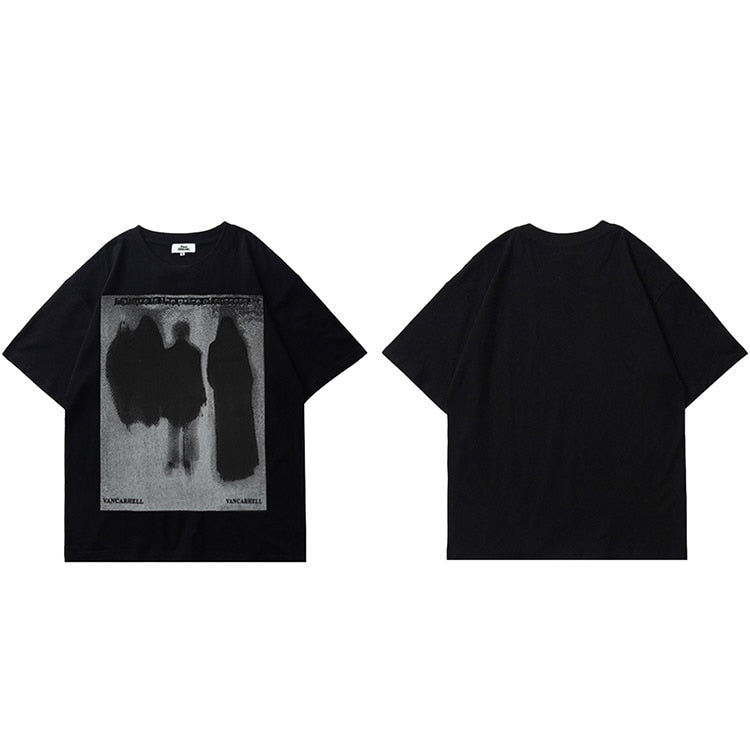 "Dark Ghost" Unisex Men Women Streetwear Graphic T-Shirt