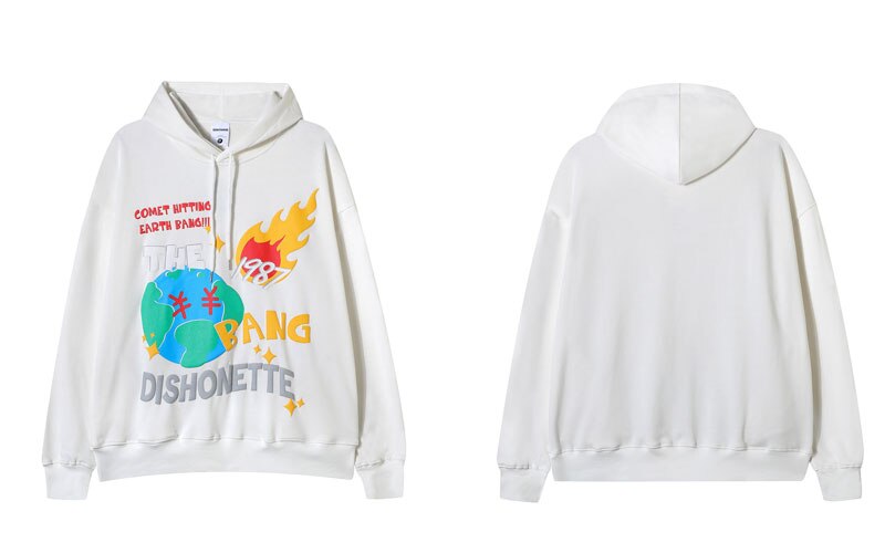"Burning Fast" Unisex Men Women Streetwear Graphic Hoodie