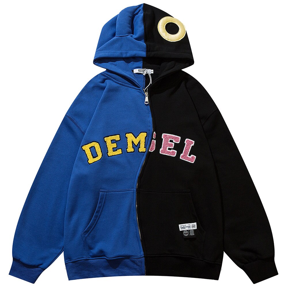 "Split In Two" Graphic Unisex Streetwear Vintage Women Men Y2K Hoodie