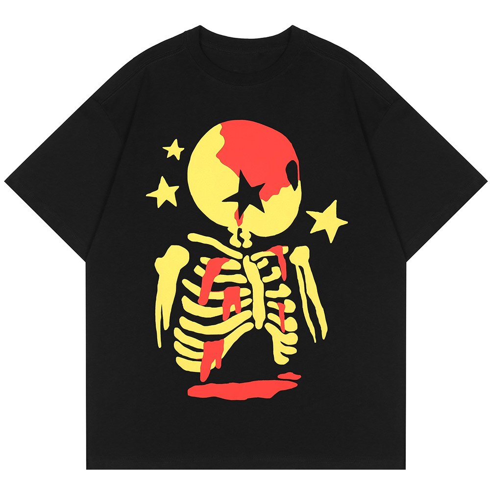 "Summer Stars" Graphic Unisex Streetwear Vintage Women Men Y2K T-Shirt