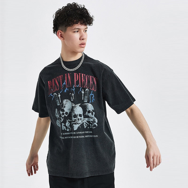 "Finally At Peace" Graphic Unisex Streetwear Vintage Women Men Y2K T-Shirt