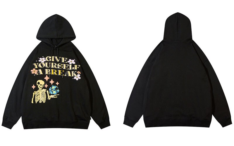 "Take A Break" Graphic Unisex Streetwear Vintage Women Men Y2K Hoodie