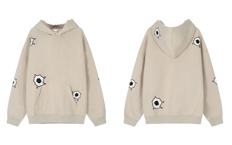 "Missed Dots" Graphic Unisex Streetwear Vintage Women Men Y2K Hoodie
