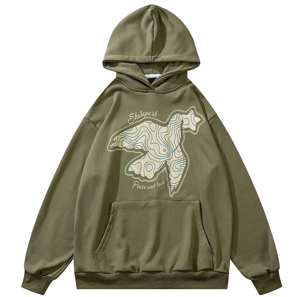 "Abstract" Men Women Unisex Graphic Streetwear Hoodie