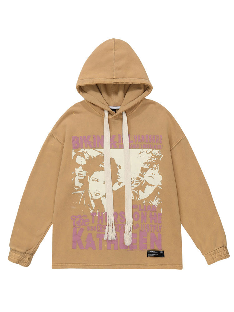 "Don't Blink" Graphic Unisex Streetwear Vintage Women Men Y2K Hoodie