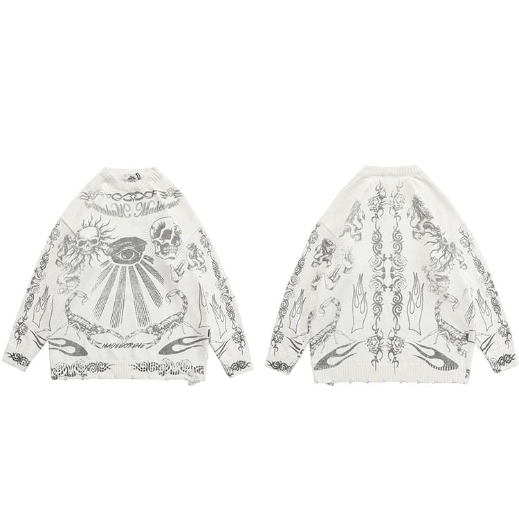 "All Seeing Eye" Unisex Men Women Streetwear Graphic Sweater