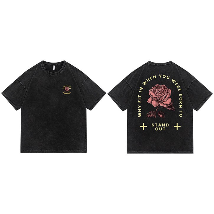 "Stand Out" Graphic Unisex Streetwear Vintage Women Men Y2K T-Shirt