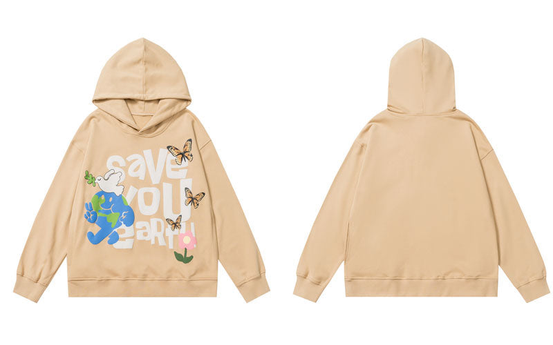 "Save Your Heart" Graphic Unisex Streetwear Vintage Women Men Y2K Sweatshirt
