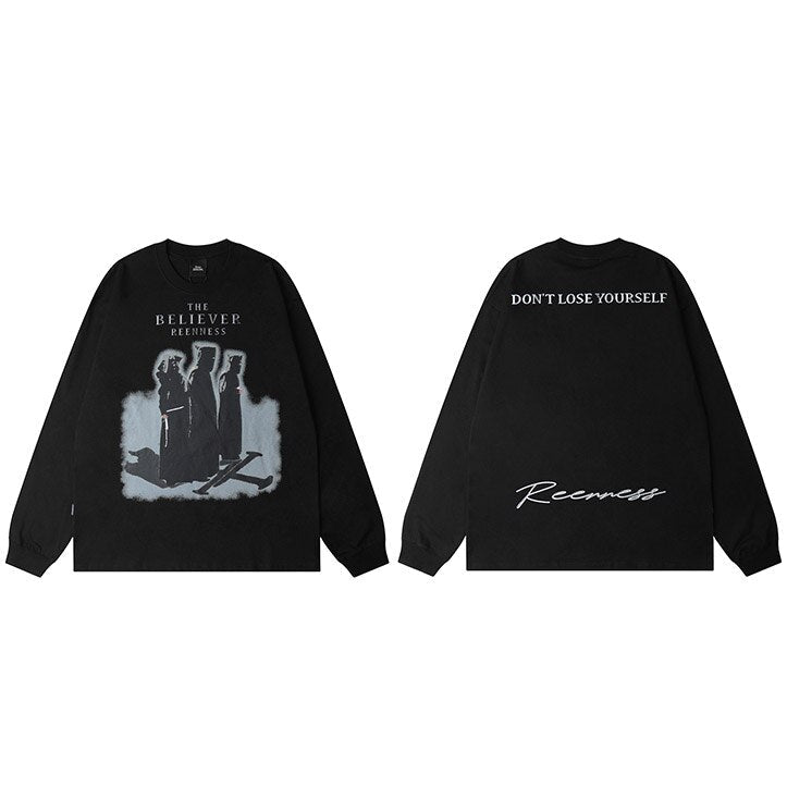 "Believe In Yourself" Unisex Men Women Streetwear Graphic Sweatshirt
