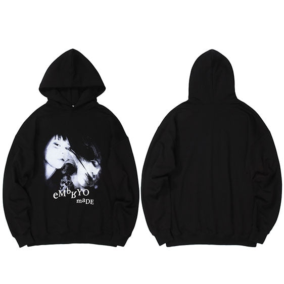 "Blue Fades" Graphic Unisex Streetwear Vintage Women Men Y2K Hoodie