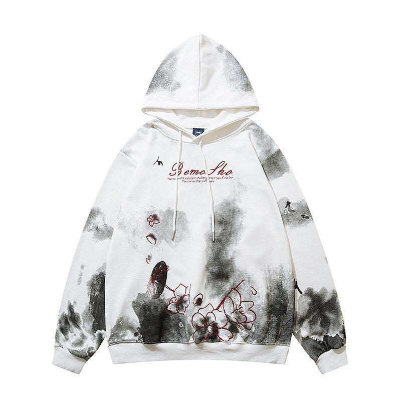 "Bloody Rose" Unisex Men Women Streetwear Graphic Hoodie